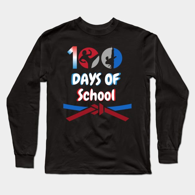 100th day taekwondo schools Long Sleeve T-Shirt by ibra4work